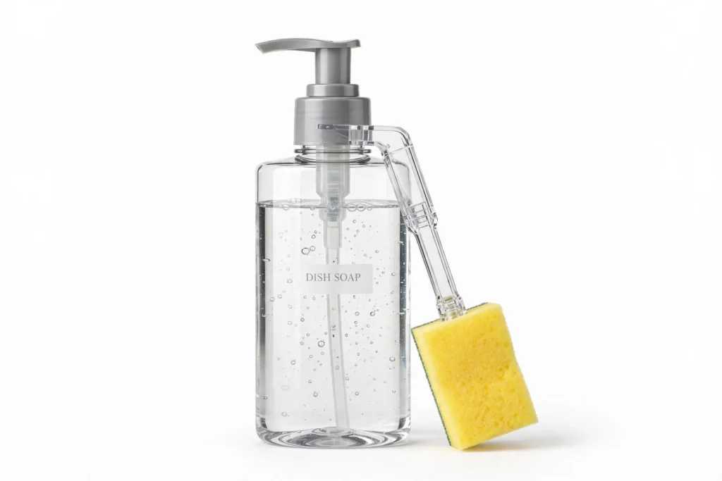 Dish Soap Dispenser with Brush