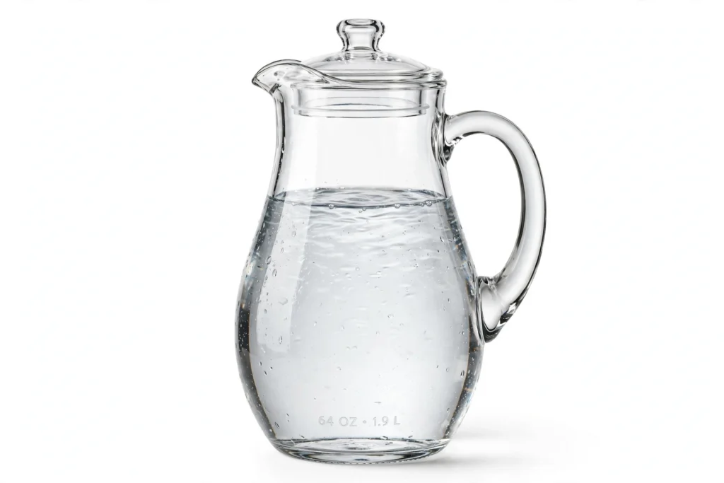 Glass Water Pitcher - 64oz