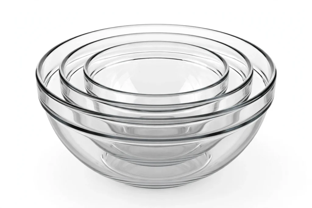 Glass Mixing Bowls - Set of 3